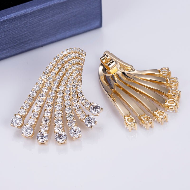 2.65 CT Marquise Cut White Diamond Fancy Stud Earrings Solid 10k White Gold  Earrings – DiamondLoops